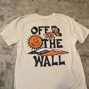 Vans Off The Wall Cream Tshirt